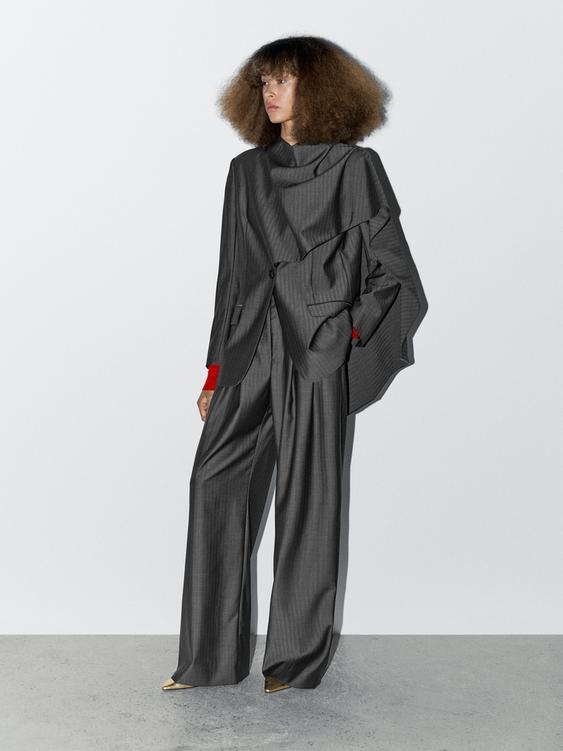 Wool trousers with darts - STUDIO