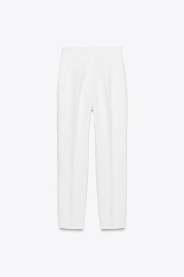 PANTALÓN TIRO ALTO - Blanco de Zara