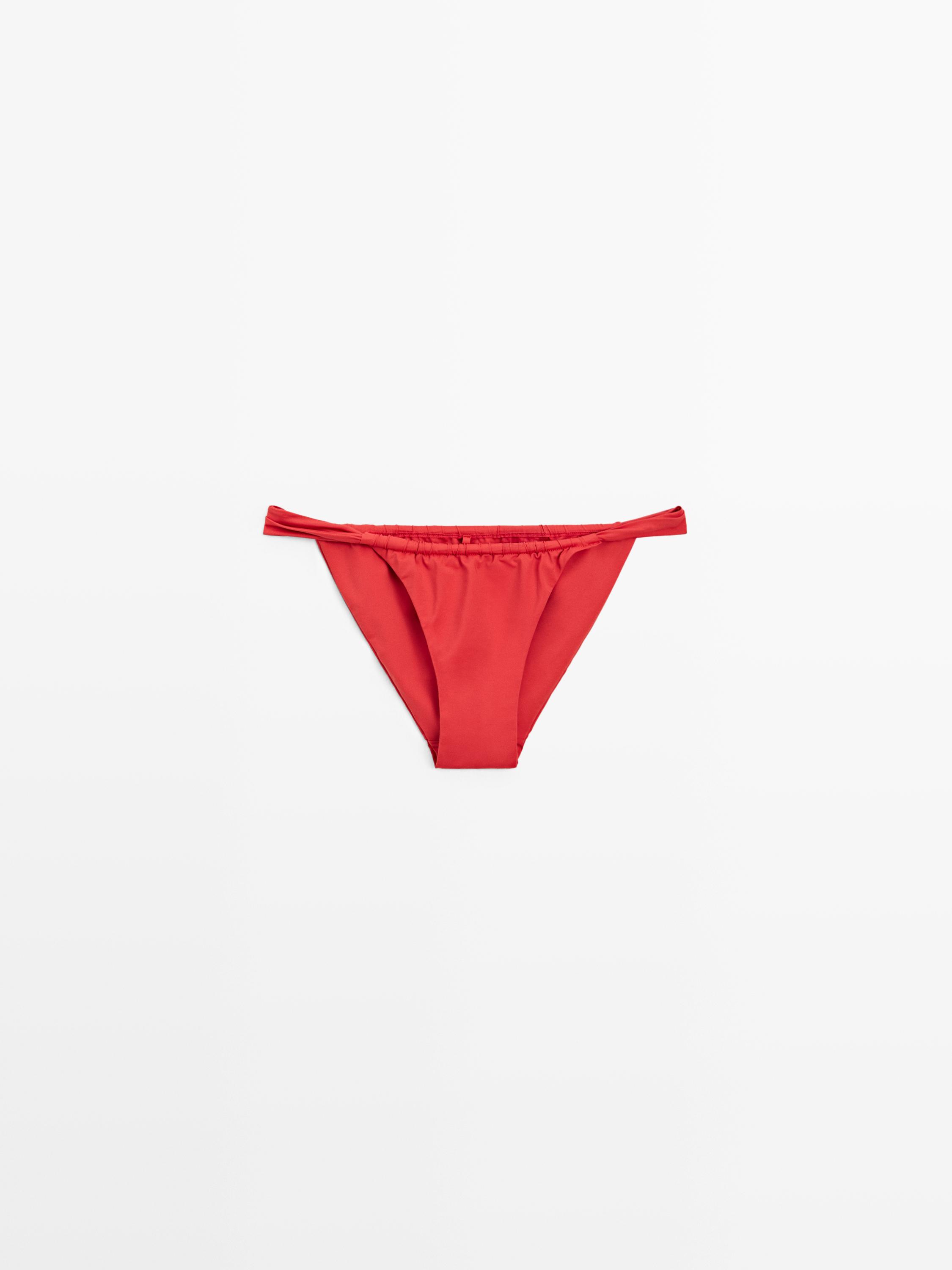 Gathered bikini bottoms