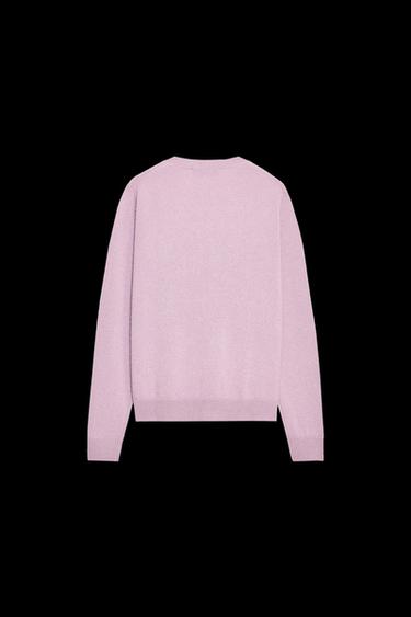 Zara LONG SLEEVE 100% CASHMERE SWEATER - Light lilac