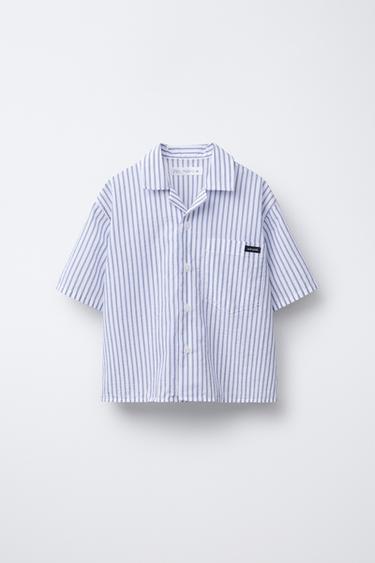 CAMISA RAIAS BOWLING - Azul de Zara - Imaxe 0