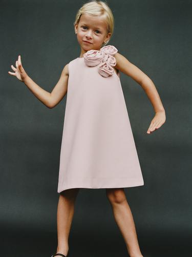 3D FLORAL DRESS - Light pink by Zara
