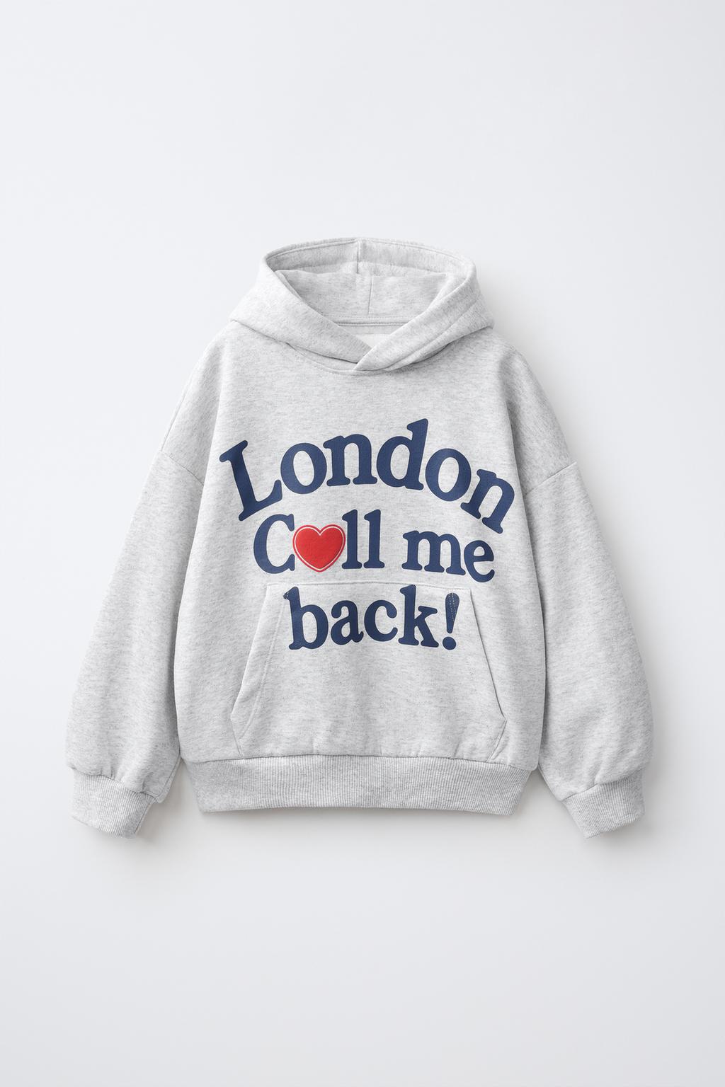 SLOGAN PRINT HOODIE