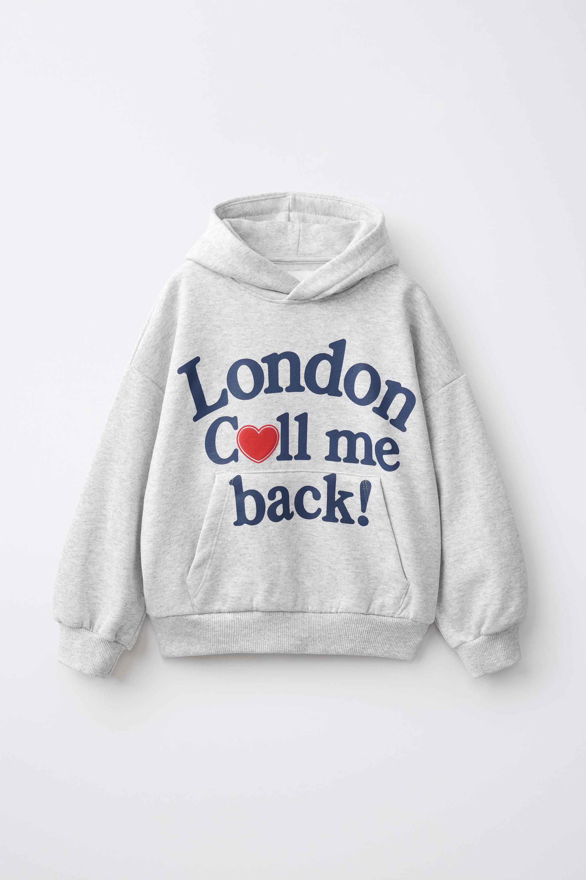 TEXT PRINT HOODIE