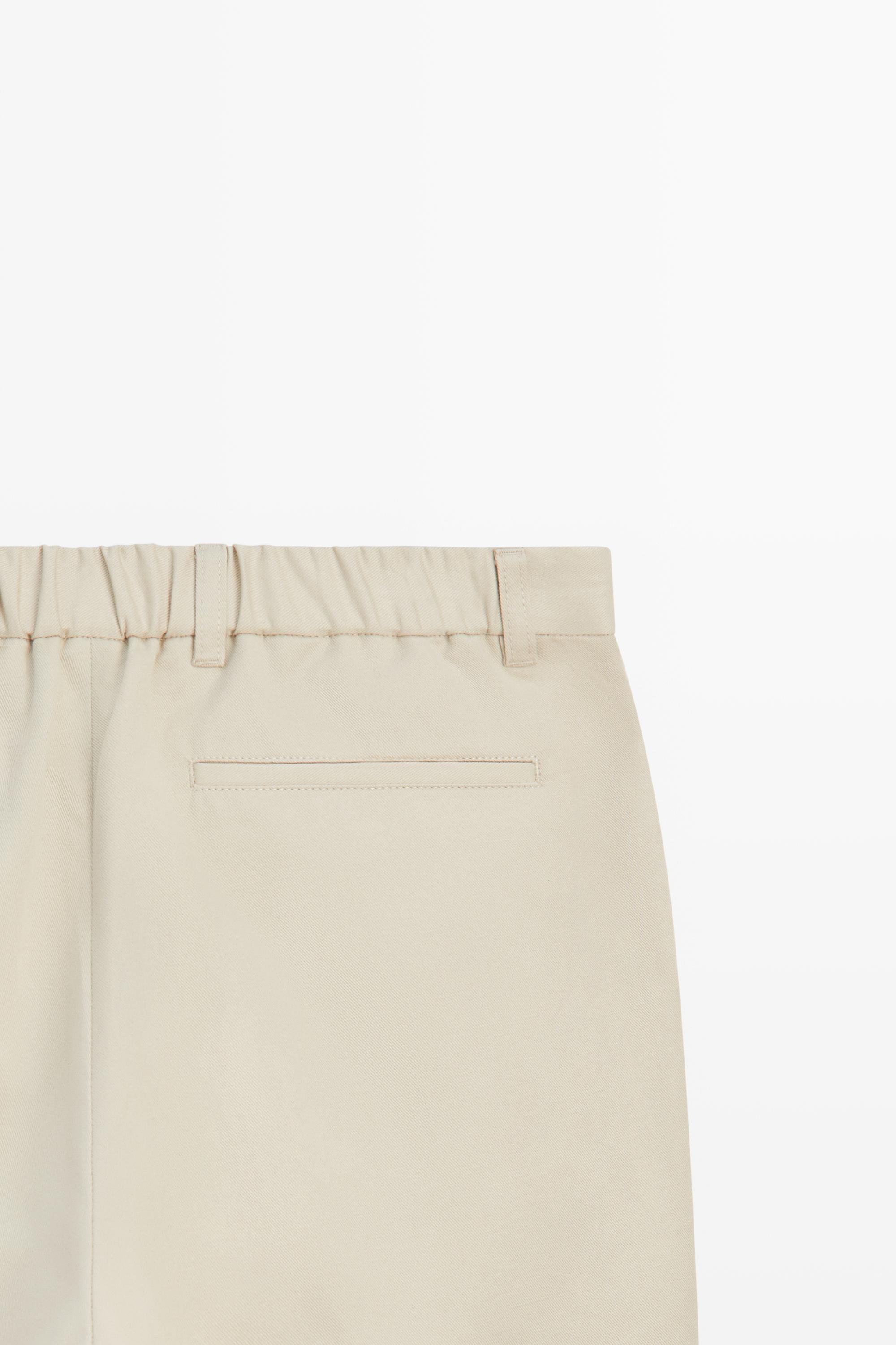Cotton blend jogger fit pants