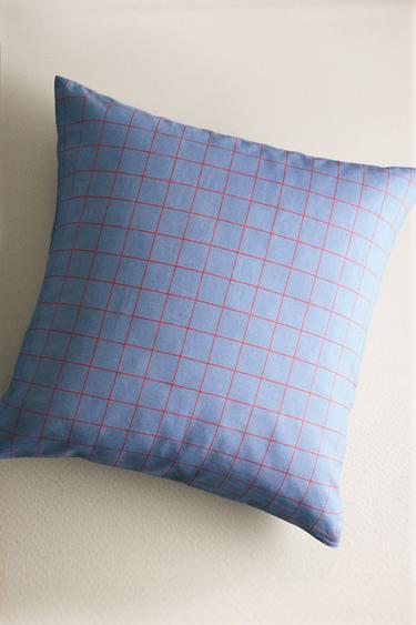 CHILDREN'S CHECK PILLOWCASE - Bluish by Zara - Image 4