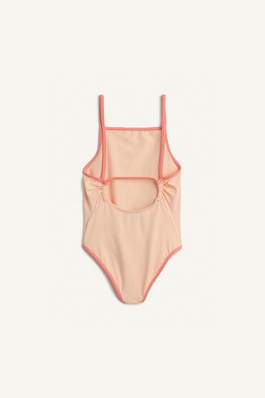 MAILLOT DE BAIN RAYÉ - Crevette de Zara