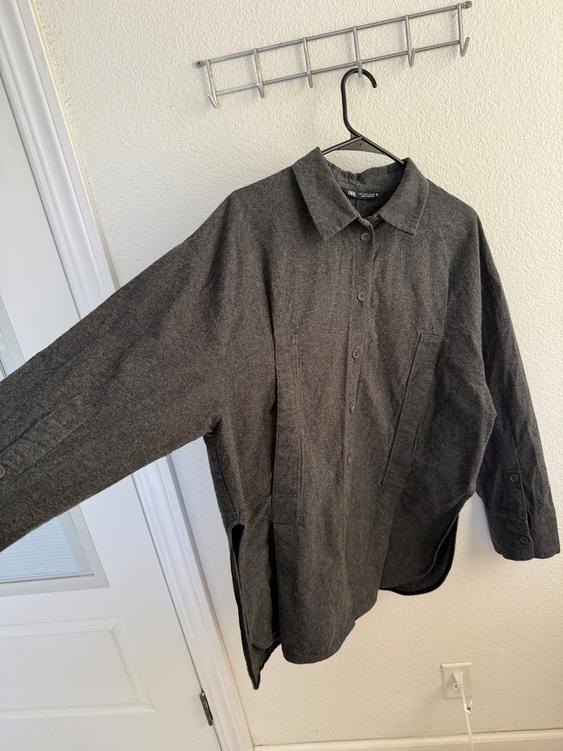 OVERSIZED FLANNEL SHIRT - Image 6