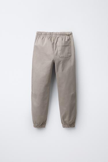 PANTALON DE JOGGING BASIQUE - Marron / Taupe de Zara - Image 1