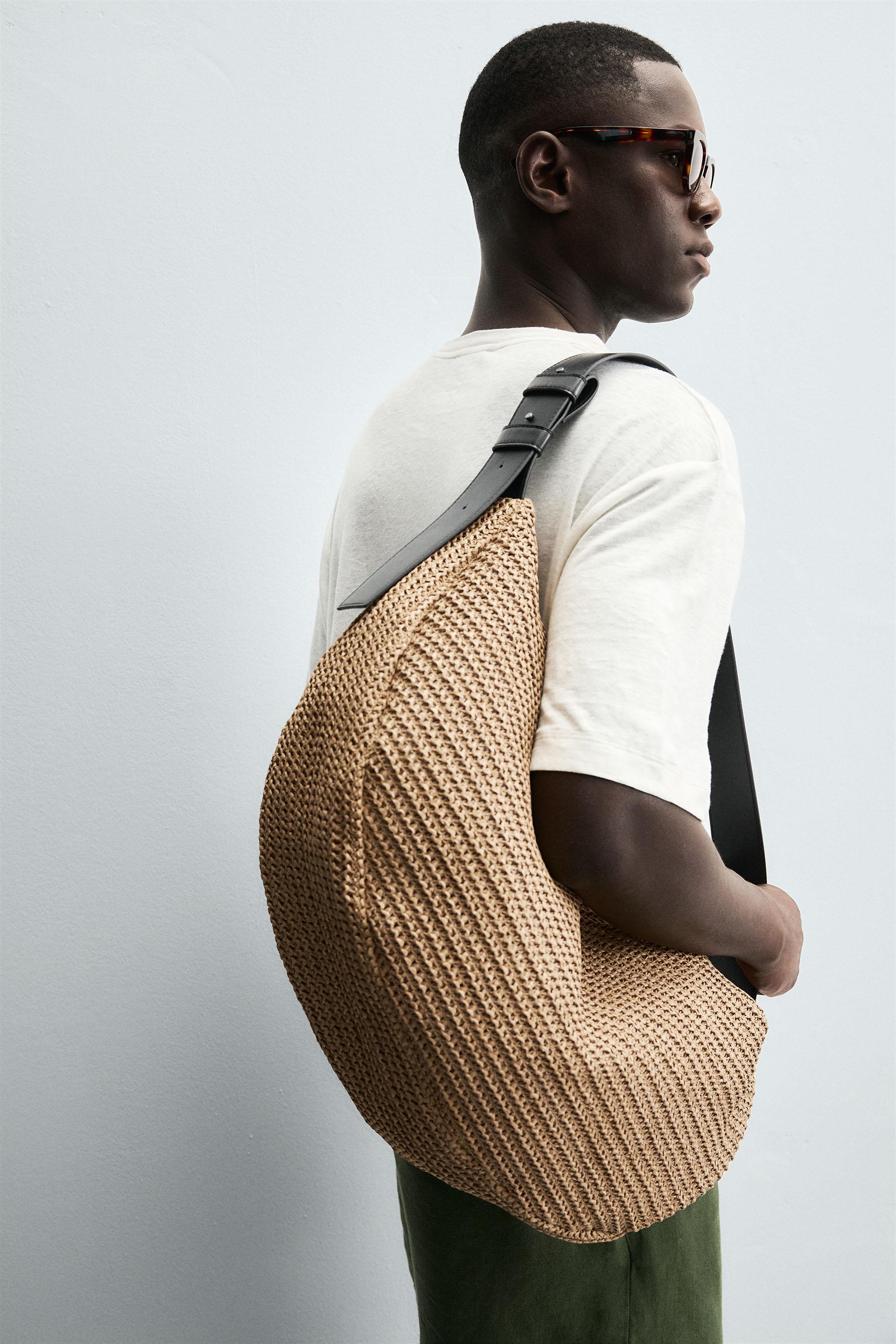 BlackFree Woven Shoulder Bag ブラック Woven Shoulder Bag / Black – Front General Store