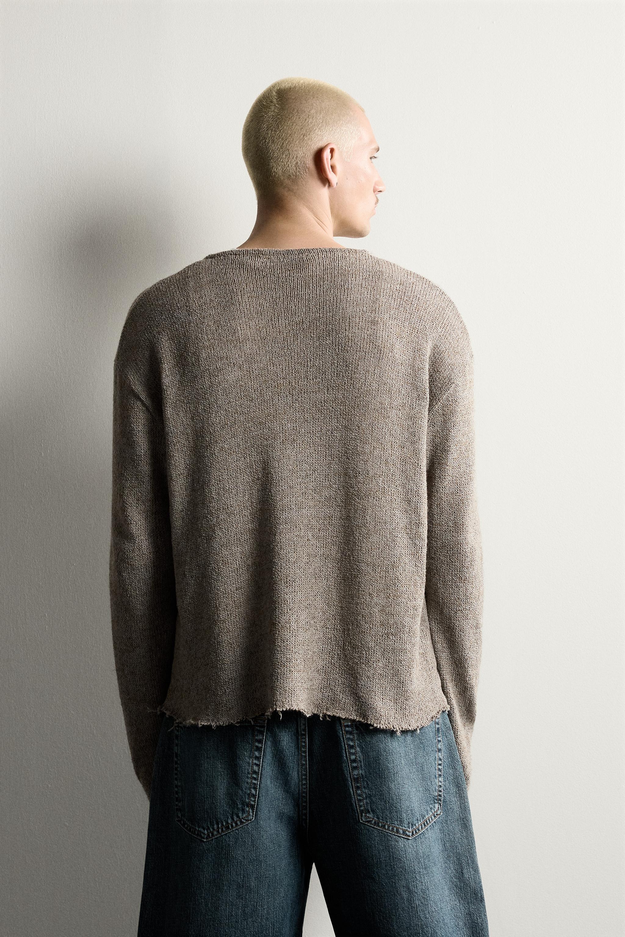 T-SHIRT EN MAILLE COUPE DÉCONTRACTÉE