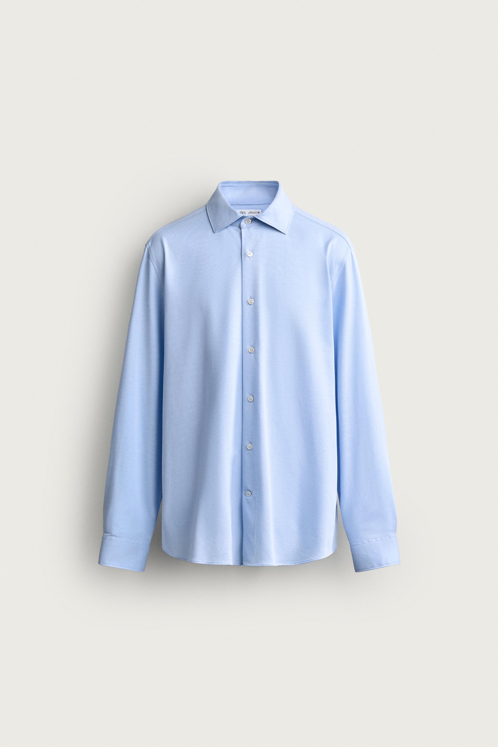REGULAR FIT SHIRT — Sky blue