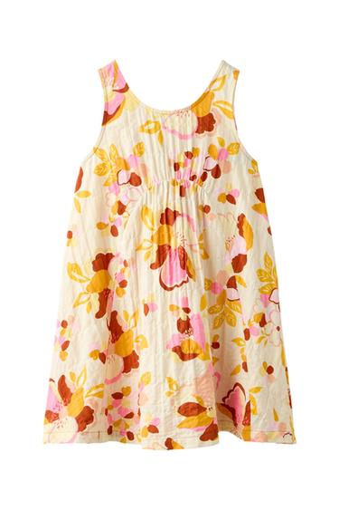 TEXTURED FLORAL DRESS