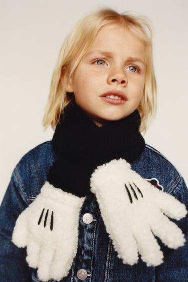 MICKEY MOUSE FANTASIA © DISNEY TOWELLING SCARF - Black by Zara