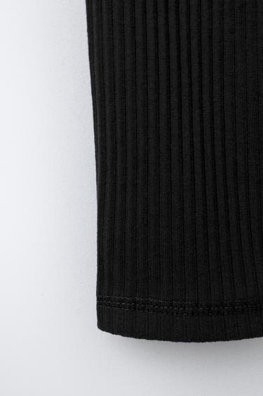 PLAIN LEGGINGS WITH LABEL - Black by Zara