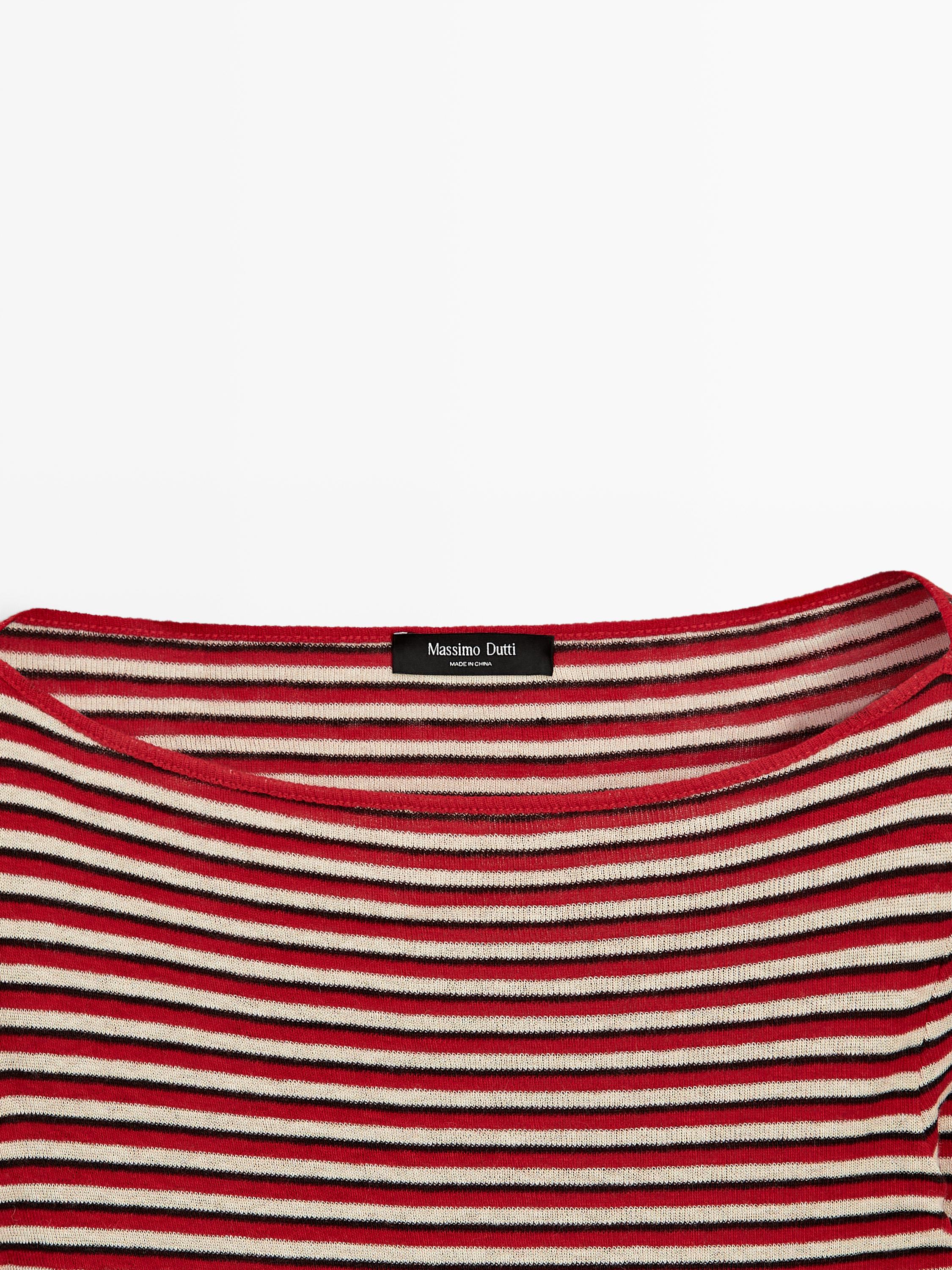 Striped long sleeve T-shirt