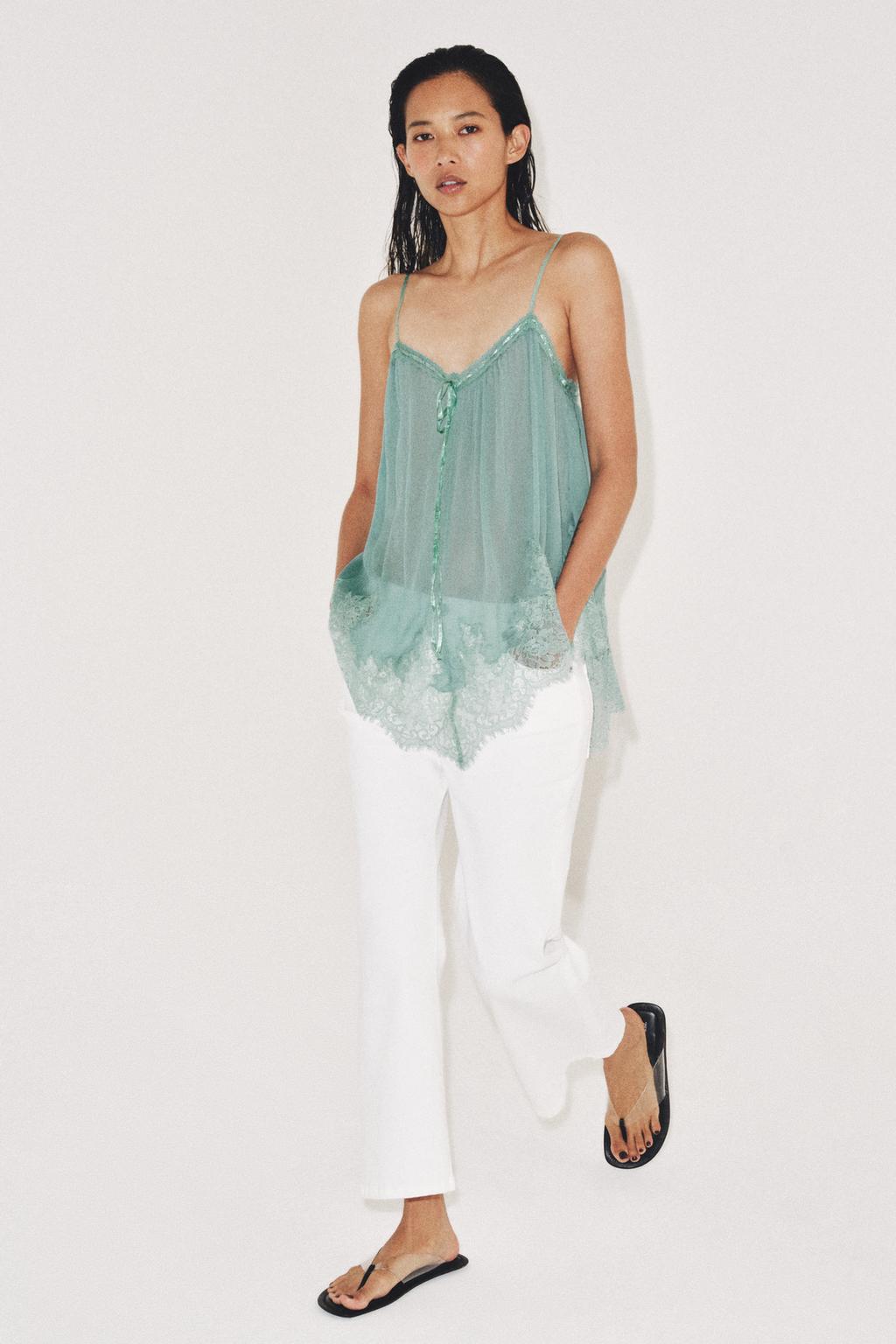 LACE STRAP TOP ZW COLLECTION