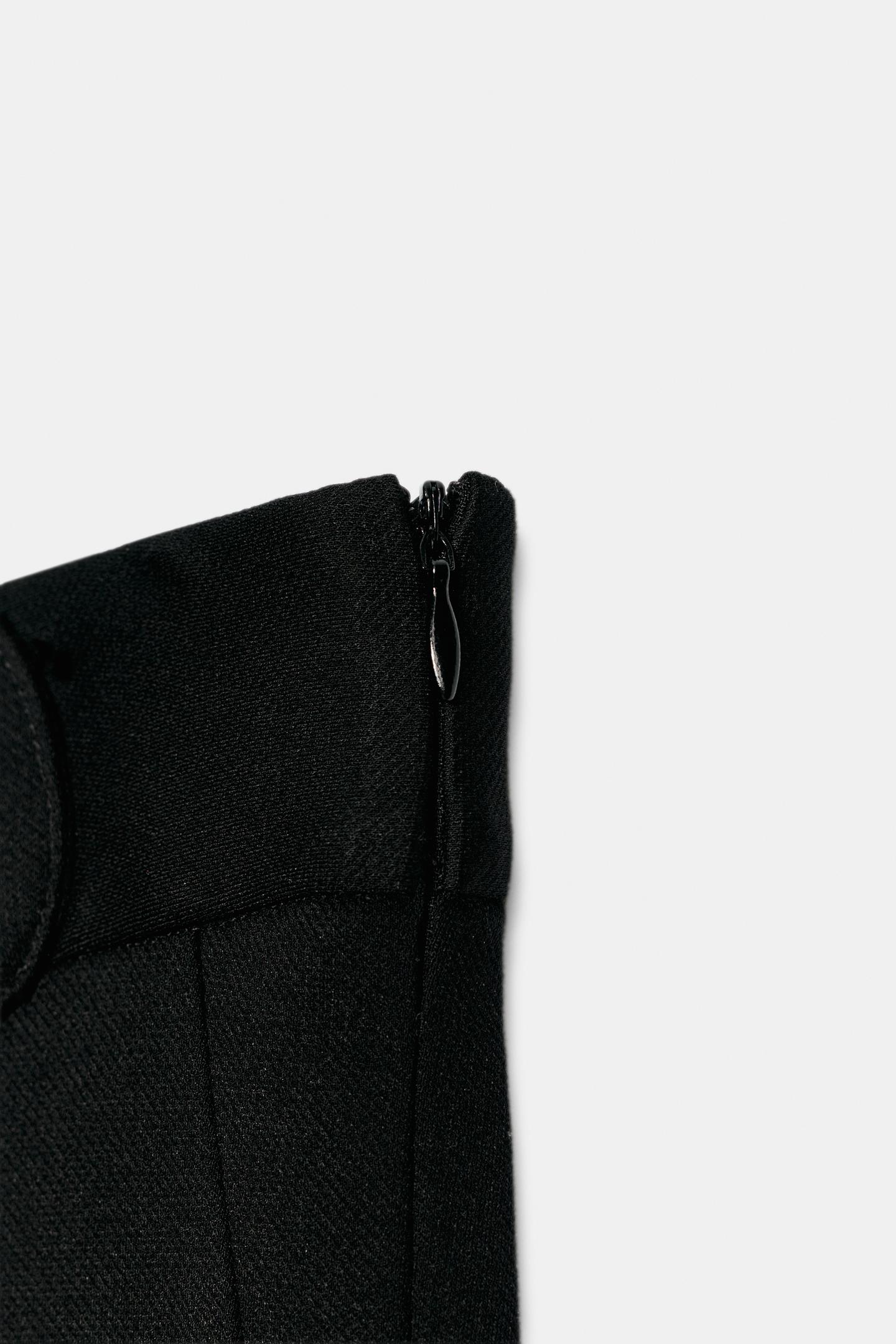 Женские леггинсы Zara Flare Buckle, цвет: Чёрный — фото 9