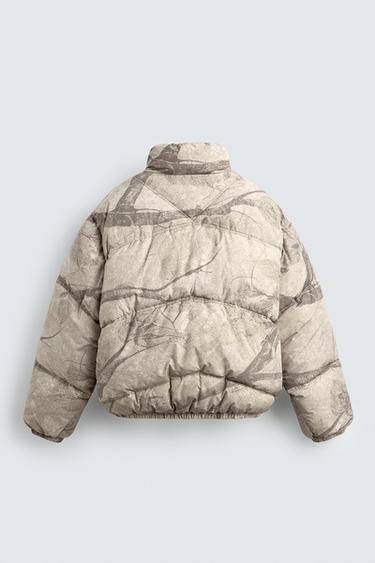 ABSTRACT PRINT PUFFER JACKET - Printed by Zara - Image 8