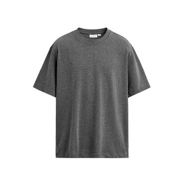 Zara ORIGINS HEAVYWEIGHT SHORT SLEEVE T-SHIRT - Gray marl