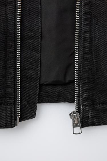 VESTE EN JEAN MATELASSÉE MICKEY MOUSE © DISNEY - Noir de Zara - Image 5