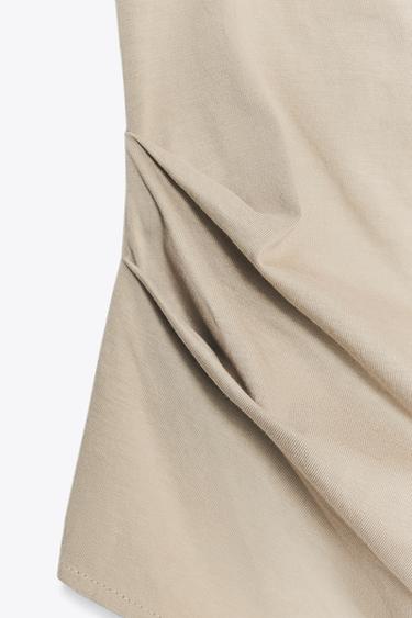 DYED EFFECT HALTER TOP - Sand by Zara - Image 6