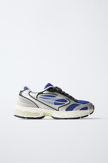 MESH TRAINERS - Blue by Zara