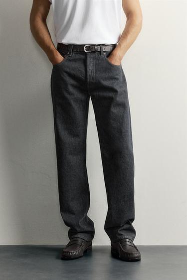 LOW-RISE STRAIGHT-FIT JEANS — Blue 2