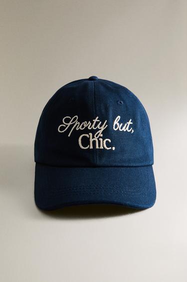 COTTON TENNIS CAP - Blue by Zara - Image 0