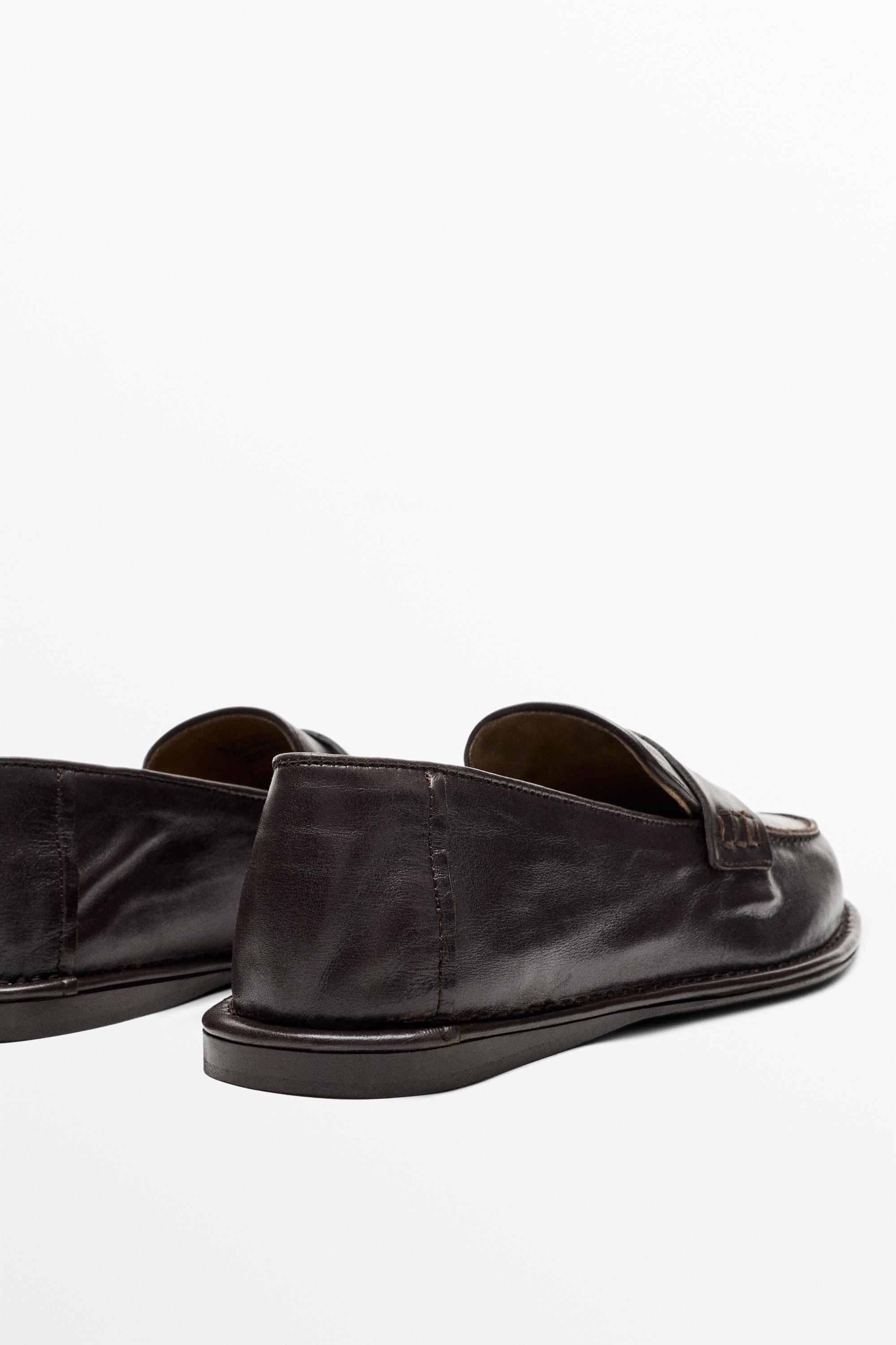 Soft leather penny loafer