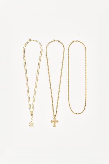PACK OF 3 COMBINED NECKLACES WILLY CHAVARRIA X ZARA - Gold by Zara
