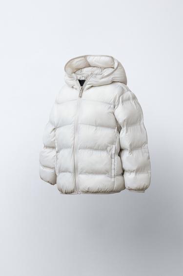 ULTRALIGHT HOODED PUFFER JACKET - Ice by Zara