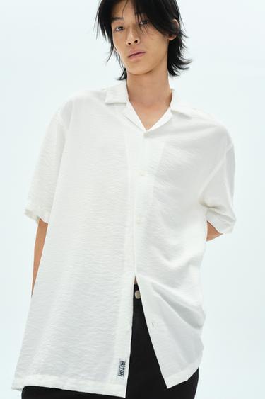 Zara RELAXED FIT 休閒版飄逸襯衫 - 白色