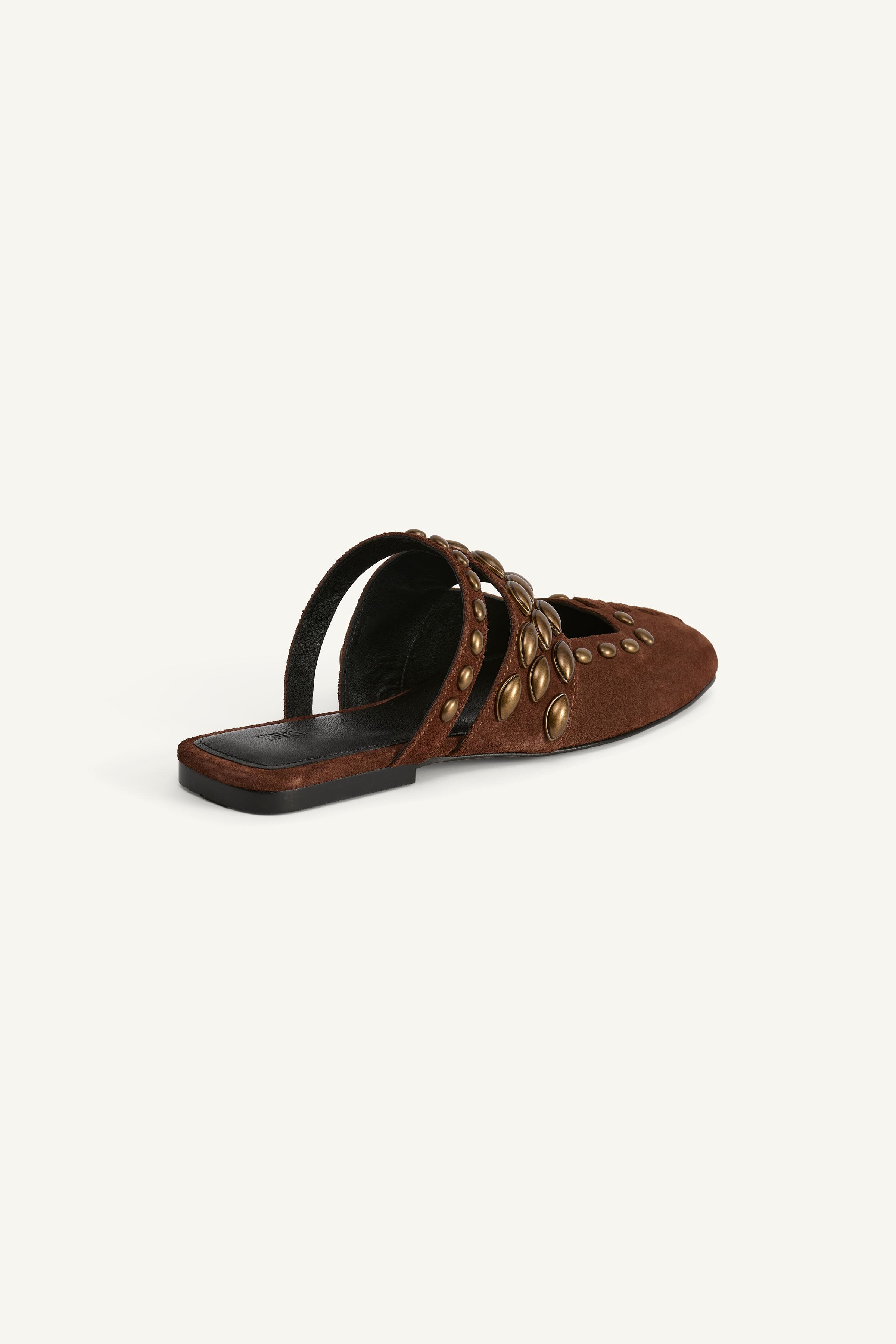 【ZARA】スタッズ付きレザーミュール LIMITED EDITION org.jpg