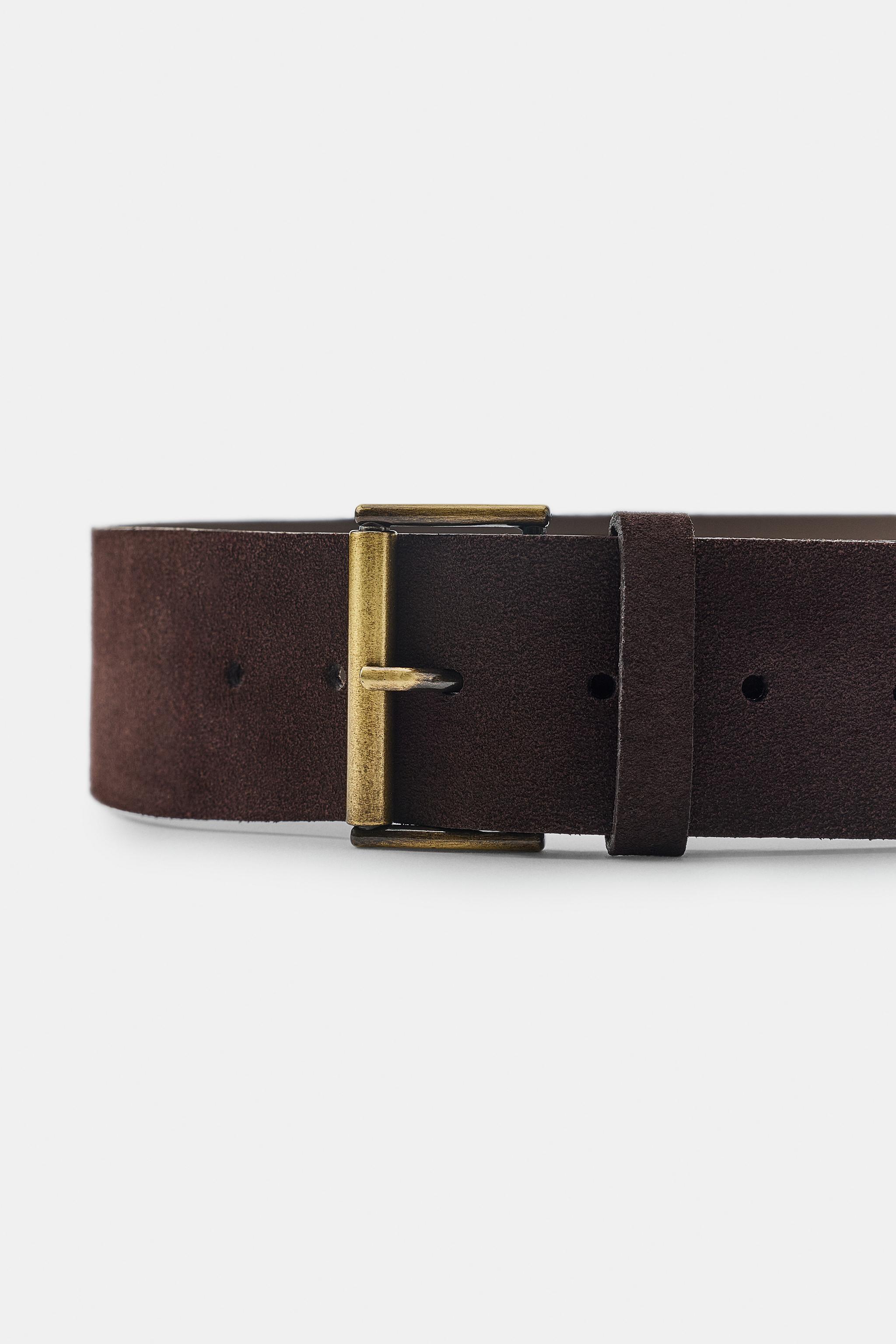 CEINTURE 100% CROÛTE DE CUIR