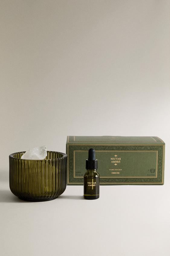 NECTAR AMBRÉ ESSENTIAL OIL AND STONES SET - Peach by Zara - Image 0