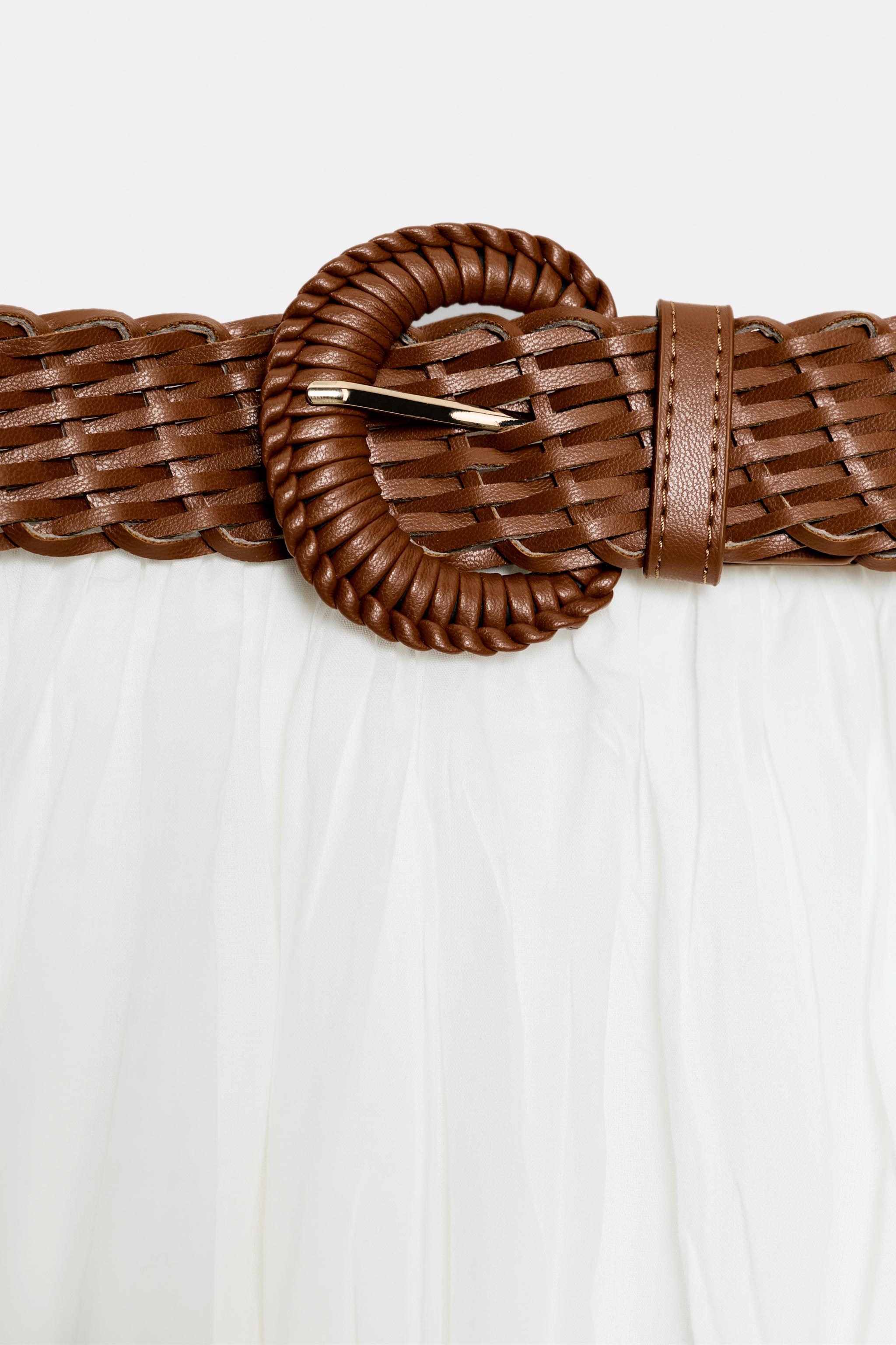 BELTED MIDI SKIRT