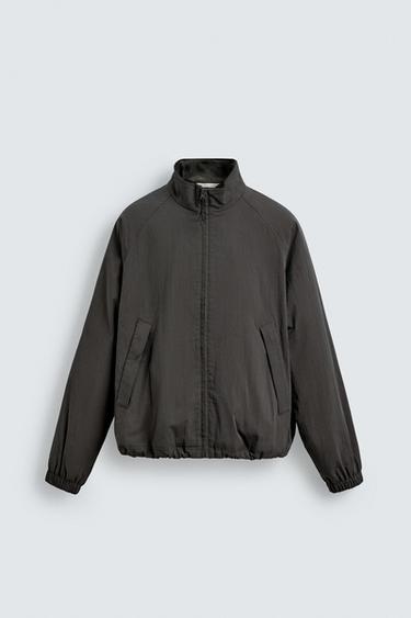 하이테크 패딩 재킷 - Zara 다크 카키