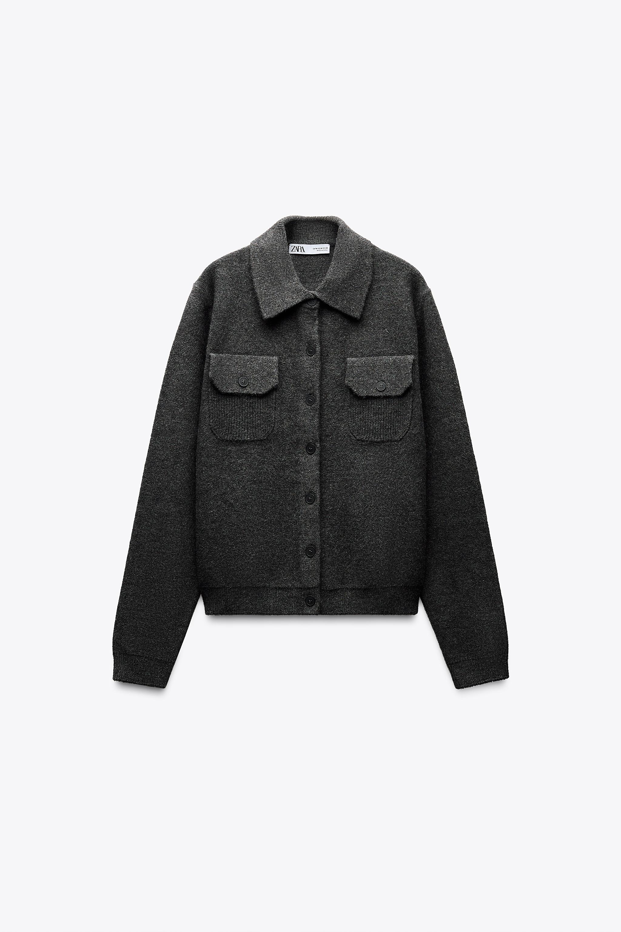 GILET EN MAILLE UNI À COL POLO