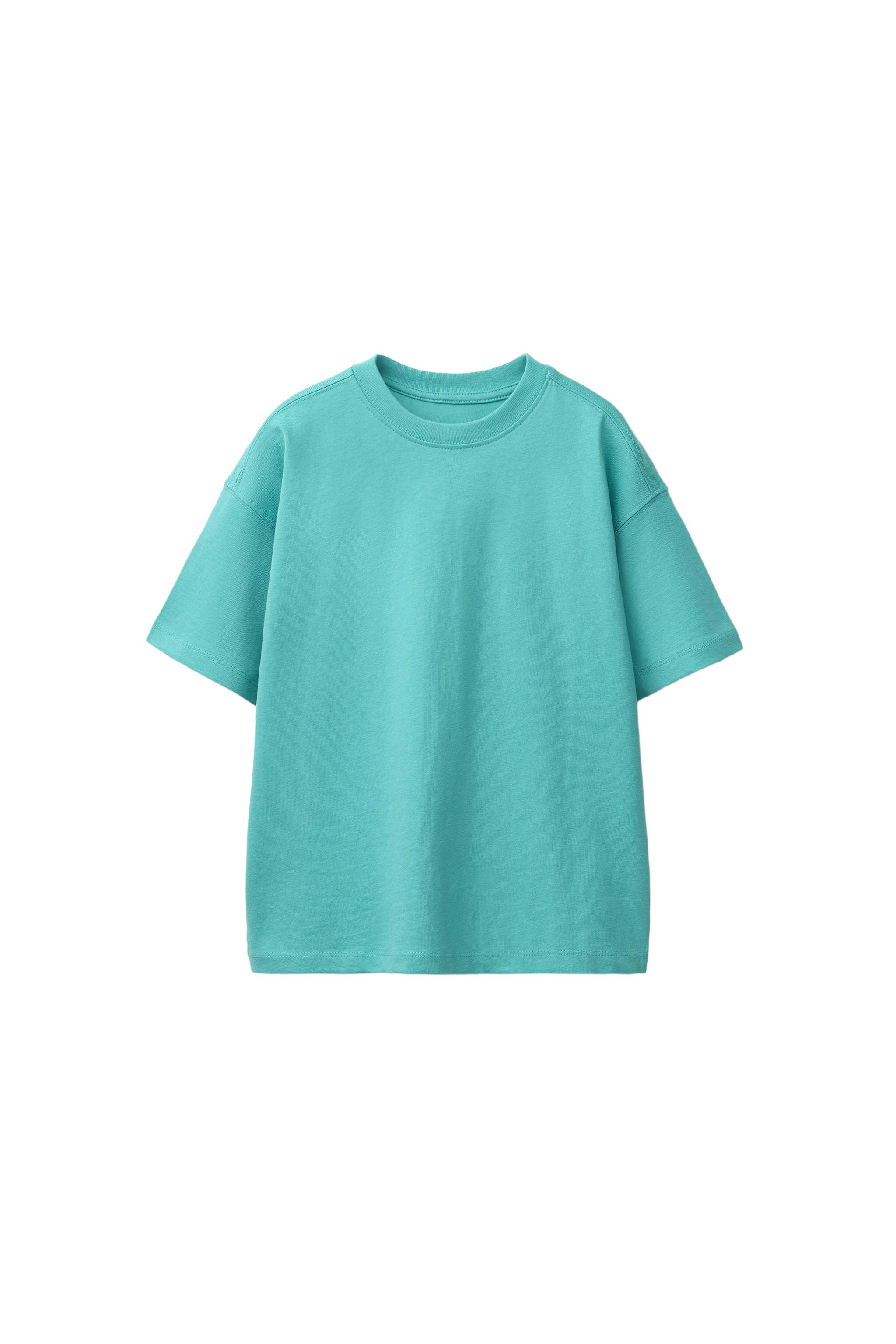 PLAIN T-SHIRT — Mid-turquoise