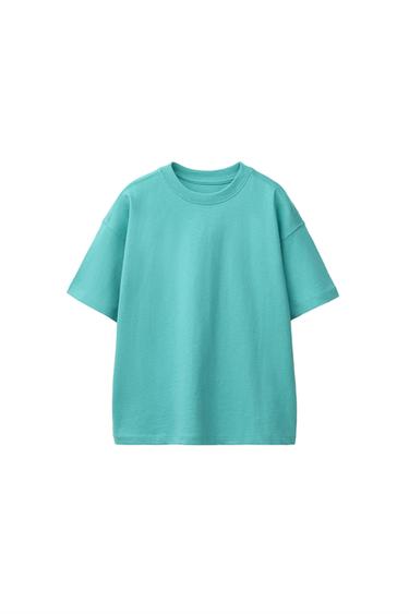 تيشرت سادة - تركواز وسط الخاص بـ Zara