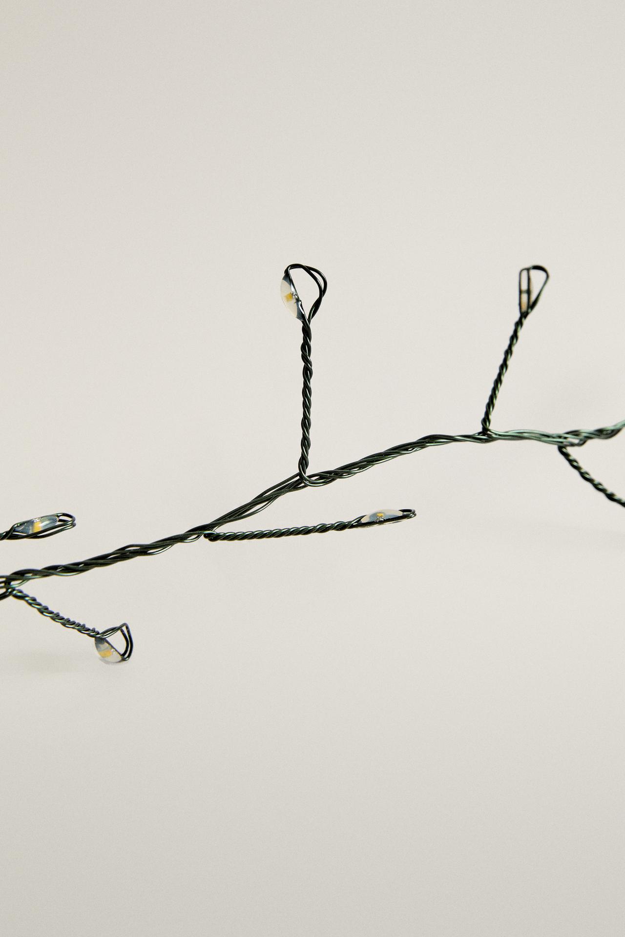 CHRISTMAS TREE LIGHT GARLAND — Dark green