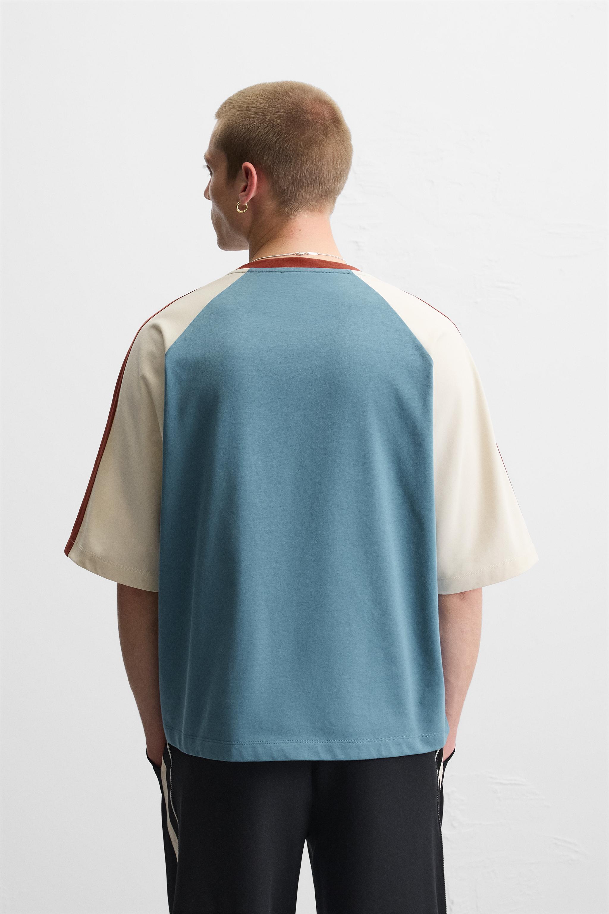 レトロアメリカンフットボールTシャツ - オフホワイト | ZARA