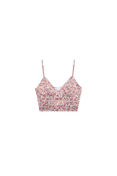 PRINTED CORSET TOP