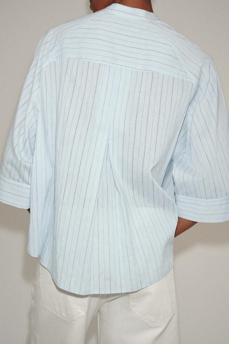 Camisa asimétrica a rayas de la colección ZW 3