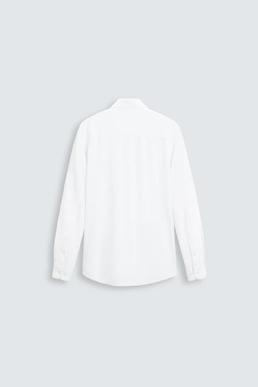 TEXTURED STRETCH SHIRT - White by Zara - Image 5