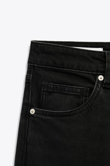 TRF SLOUCHY MID-RISE JEANS - Black by Zara