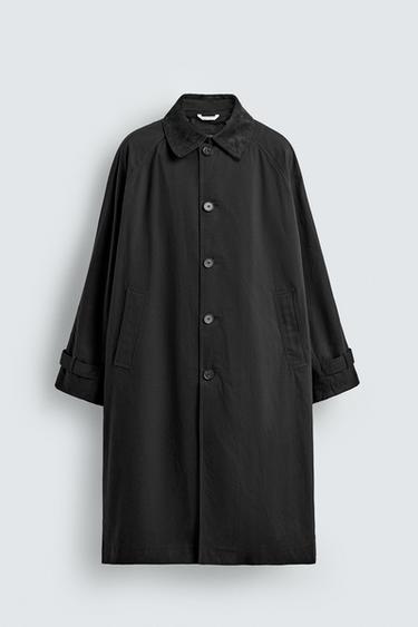 2-IN-1 콤비 트렌치 코트 - Zara 블랙