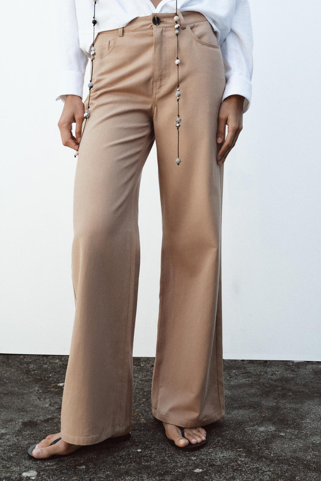 HIGH WAIST WIDE LEG PANTS