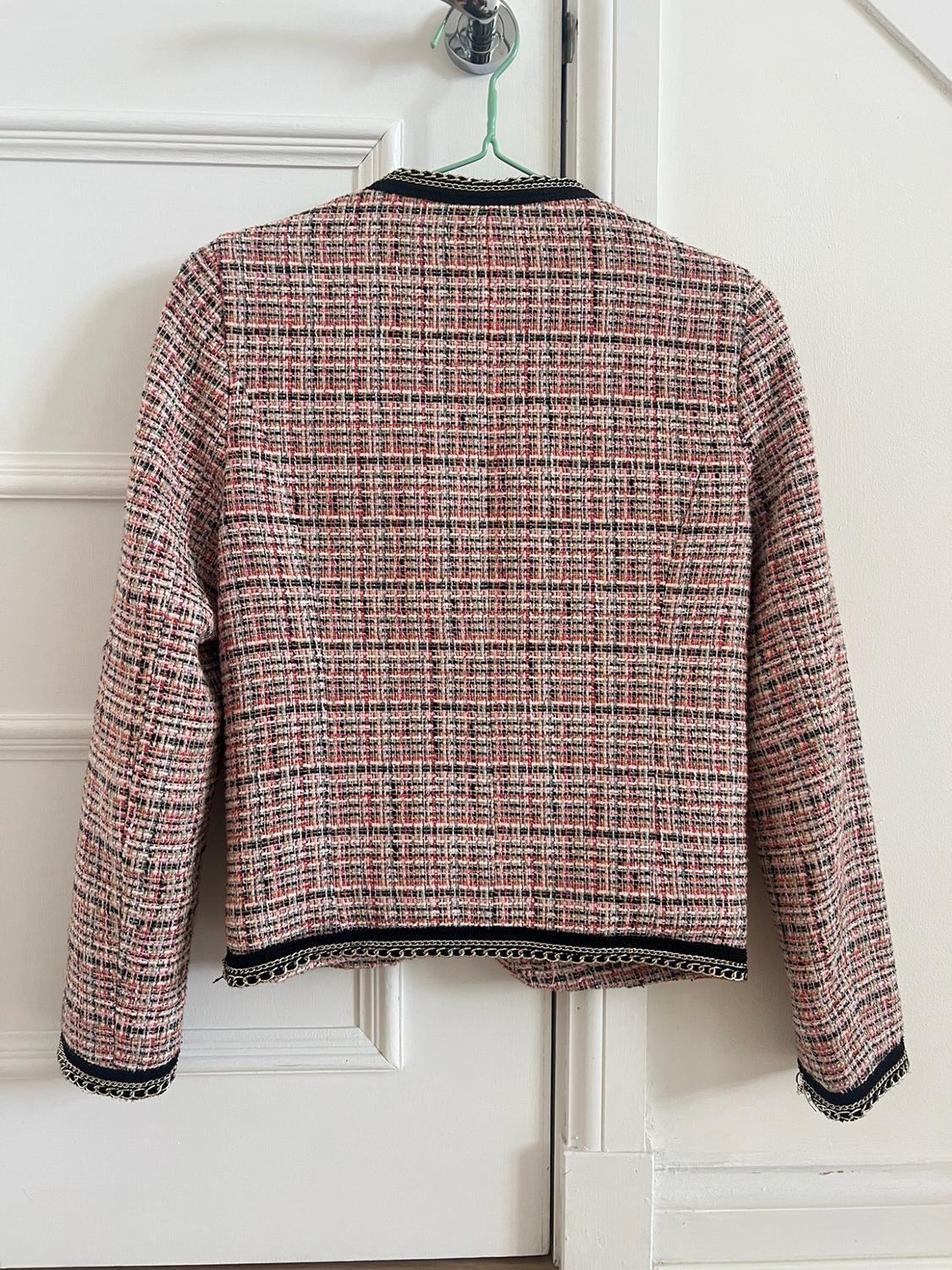 TWEED BLAZER WITH CHAIN TRIMS - Image 3